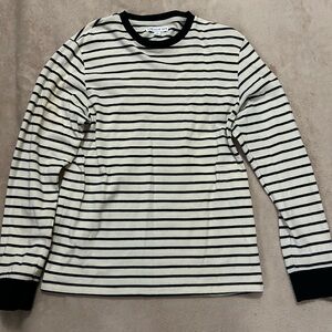 And Now This Long Sleeve Shirt | Black & White | Small